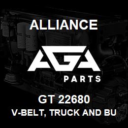 GT 22680 Alliance V-BELT, TRUCK AND BUS, RA 19/32 X 68 IN. | AGA Parts