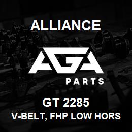 GT 2285 Alliance V-BELT, FHP LOW HORSE-POWER, 4L 1/2 X 28-1/2 | AGA Parts