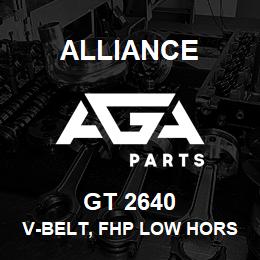 GT 2640 Alliance V-BELT, FHP LOW HORSE-POWER, 4L 1/2 X 64 IN. | AGA Parts