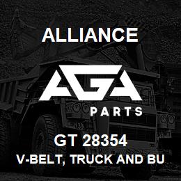 GT 28354 Alliance V-BELT, TRUCK AND BUS, NOTCHED, OUTSIDE CIRCUMFERENCE (IN)-35.94, SECTION-U, TOP WIDTH (IN)-0.71875 | AGA Parts