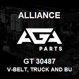 GT 30487 Alliance V-BELT, TRUCK AND BUS, NOTCHED, OUTSIDE CIRCUMFERENCE (IN)-48.97, SECTION-W, TOP WIDTH (IN)-0.875 | AGA Parts