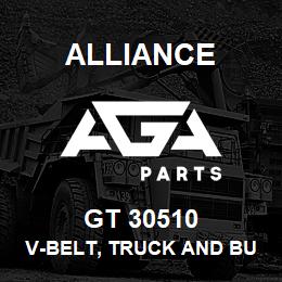 GT 30510 Alliance V-BELT, TRUCK AND BUS, NOTCHED, OUTSIDE CIRCUMFERENCE (IN)-51.12, SECTION-W, TOP WIDTH (IN)-0.875 | AGA Parts