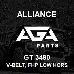 GT 3490 Alliance V-BELT, FHP LOW HORSE-POWER, 5L 21/32 X 49 IN. | AGA Parts