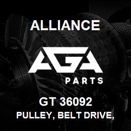 GT 36092 Alliance PULLEY, BELT DRIVE, STEEL, SMOOTH/BACKSIDE 74MM X 17MM X 46.25MM | AGA Parts