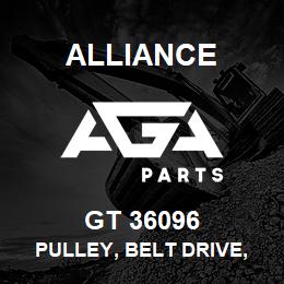GT 36096 Alliance PULLEY, BELT DRIVE, STEEL, SMOOTH/BACKSIDE 86.5MM X 17MM X 39.4MM | AGA Parts