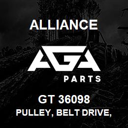 GT 36098 Alliance PULLEY, BELT DRIVE, THERMOPLASTIC, V-RIBBED 10 GROOVED 74MM X 17MM X 39MM | AGA Parts