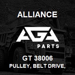 GT 38006 Alliance PULLEY, BELT DRIVE, STEEL, SMOOTH/BACKSIDE 76MM X 17MM X 30.5MM | AGA Parts