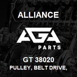 GT 38020 Alliance PULLEY, BELT DRIVE, STEEL SMOOTH/BACKSIDE (90MM X 17MM X 30.5MM)-W/ 12MM BUSHING | AGA Parts
