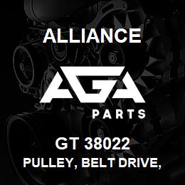 GT 38022 Alliance PULLEY, BELT DRIVE, STEEL SMOOTH/BACKSIDE (90MM X 17MM X 37.5MM) | AGA Parts