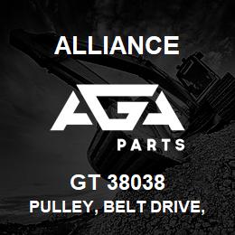 GT 38038 Alliance PULLEY, BELT DRIVE, STEEL V-GROOVED (94MM X 17MM X 19MM) | AGA Parts