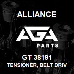 GT 38191 Alliance TENSIONER, BELT DRIVE, STEEL SMOOTH/BACKSIDE (76MM X 17MM X 37MM) STEEL V-RIBBED 8 GROOVED (76MM X 17MM X 38MM) | AGA Parts