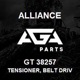 GT 38257 Alliance TENSIONER, BELT DRIVE, STEEL SMOOTH/BACKSIDE (76MM X 17MM X 37MM) STEEL V-RIBBED 8 GROOVED (76MM X 17MM X 38MM)-W/ BOLT | AGA Parts