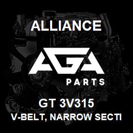 GT 3V315 Alliance V-BELT, NARROW SECTION WRAPPED, 3V 3/8 X 31-1/2 | AGA Parts