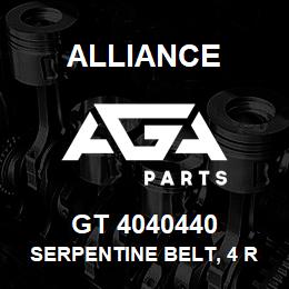 GT 4040440 Alliance SERPENTINE BELT, 4 RIB X 44 | AGA Parts