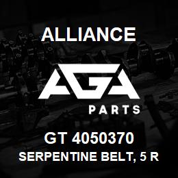 GT 4050370 Alliance SERPENTINE BELT, 5 RIB X 37 | AGA Parts