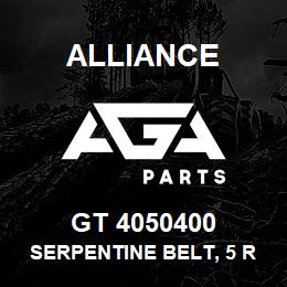 GT 4050400 Alliance SERPENTINE BELT, 5 RIB X 40 | AGA Parts