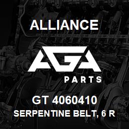 GT 4060410 Alliance SERPENTINE BELT, 6 RIB X 41 | AGA Parts