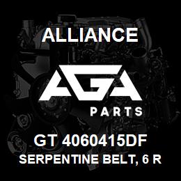 GT 4060415DF Alliance SERPENTINE BELT, 6 RIB, 13/16 X 42-1/8 | AGA Parts