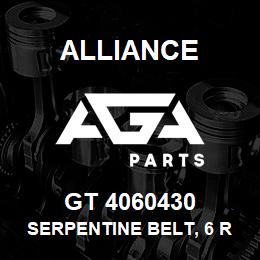 GT 4060430 Alliance SERPENTINE BELT, 6 RIB 13/16 X 43-7/8 | AGA Parts