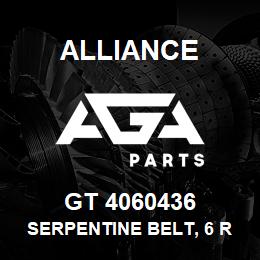 GT 4060436 Alliance SERPENTINE BELT, 6 RIB X 44-1/8 | AGA Parts