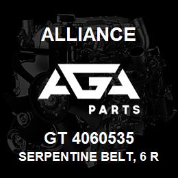GT 4060535 Alliance SERPENTINE BELT, 6 RIB, 13/16 X 54-1/4 | AGA Parts