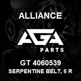 GT 4060539 Alliance SERPENTINE BELT, 6 RIB X 53.9 | AGA Parts