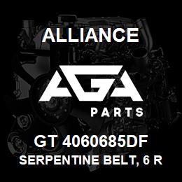 GT 4060685DF Alliance SERPENTINE BELT, 6 RIB, 13/16 X 69-1/8 | AGA Parts