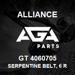 GT 4060705 Alliance SERPENTINE BELT, 6 RIB X 70.5 | AGA Parts