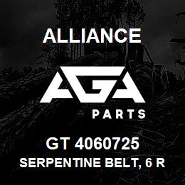 GT 4060725 Alliance SERPENTINE BELT, 6 RIB X 72.5 | AGA Parts