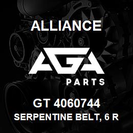 GT 4060744 Alliance SERPENTINE BELT, 6 RIB, X 74.955 | AGA Parts