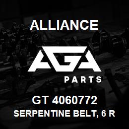 GT 4060772 Alliance SERPENTINE BELT, 6 RIB, 13/16 X 77-7/8 | AGA Parts