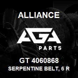 GT 4060868 Alliance SERPENTINE BELT, 6 RIB X 86.8 | AGA Parts
