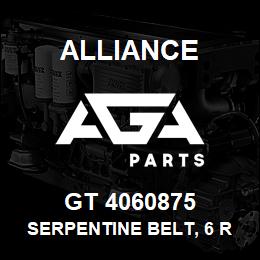 GT 4060875 Alliance SERPENTINE BELT, 6 RIB X 87.5 | AGA Parts