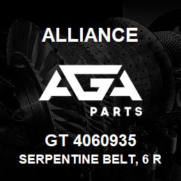 GT 4060935 Alliance SERPENTINE BELT, 6 RIB X 93.5 | AGA Parts
