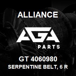 GT 4060980 Alliance SERPENTINE BELT, 6 RIB X 98 | AGA Parts