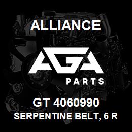 GT 4060990 Alliance SERPENTINE BELT, 6 RIB X 99 | AGA Parts