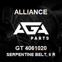 GT 4061020 Alliance SERPENTINE BELT, 6 RIB X 102 | AGA Parts