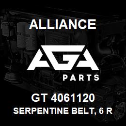 GT 4061120 Alliance SERPENTINE BELT, 6 RIB X 112 | AGA Parts