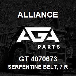 GT 4070673 Alliance SERPENTINE BELT, 7 RIB, 15/16 X 67-3/4 | AGA Parts