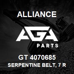 GT 4070685 Alliance SERPENTINE BELT, 7 RIB X 68.5 | AGA Parts