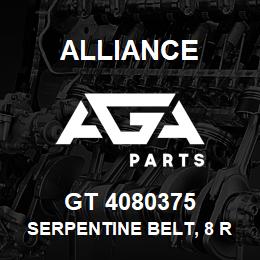 GT 4080375 Alliance SERPENTINE BELT, 8 RIB, 1-3/32 X 38-1/8 | AGA Parts