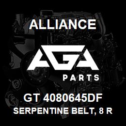 GT 4080645DF Alliance SERPENTINE BELT, 8 RIB, 1-3/32 X 65-1/4 | AGA Parts