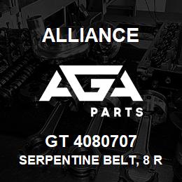 GT 4080707 Alliance SERPENTINE BELT, 8 RIB, 1-3/32 X 71-1/4 | AGA Parts