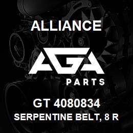 GT 4080834 Alliance SERPENTINE BELT, 8 RIB 1-3/32 X 84 IN. | AGA Parts