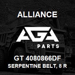 GT 4080866DF Alliance SERPENTINE BELT, 8 RIB, 1-3/32 X 87-3/8 | AGA Parts