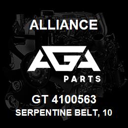 GT 4100563 Alliance SERPENTINE BELT, 10 RIB, 1-3/8 X 57 IN. | AGA Parts