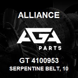 GT 4100953 Alliance SERPENTINE BELT, 10 RIB 1-3/8 X 95-7/8 | AGA Parts