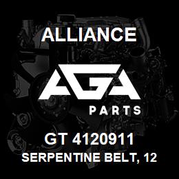 GT 4120911 Alliance SERPENTINE BELT, 12 RIB X 91-3/4 | AGA Parts