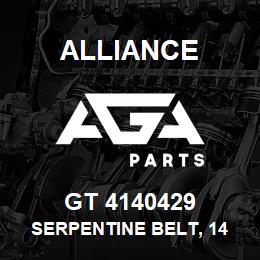GT 4140429 Alliance SERPENTINE BELT, 14 RIB, 1-15/16 X 43-1/2 | AGA Parts