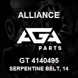 GT 4140495 Alliance SERPENTINE BELT, 14 RIB X 49.5 | AGA Parts